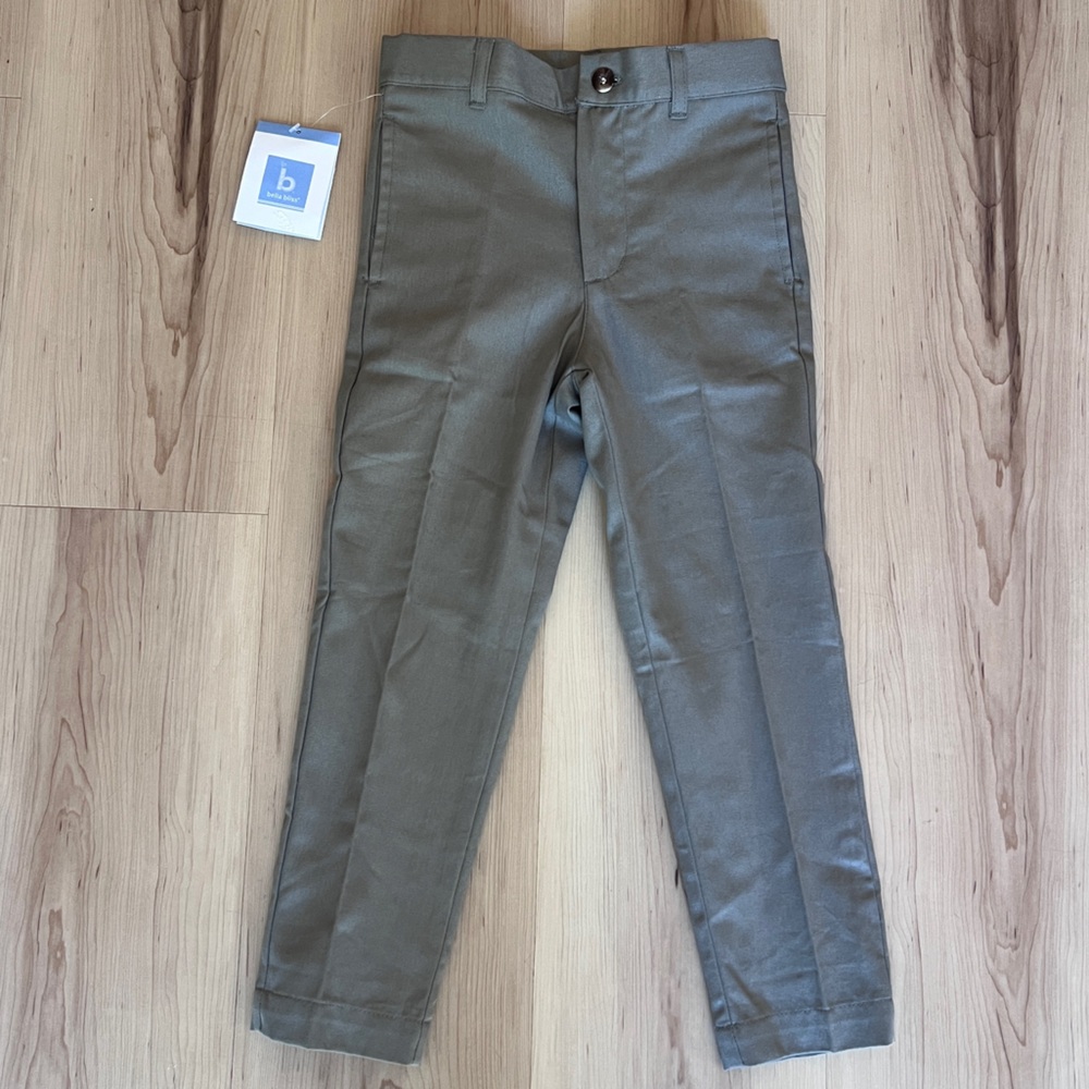 Bella Bliss Boys Grey Pants 5 years NWT